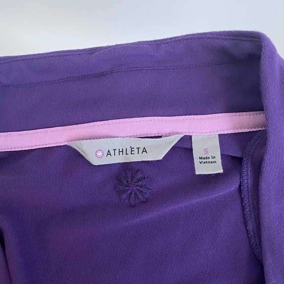 Athleta Long Sleeve Wrap Dress Purple S NWOT KK50 - Picture 5 of 9